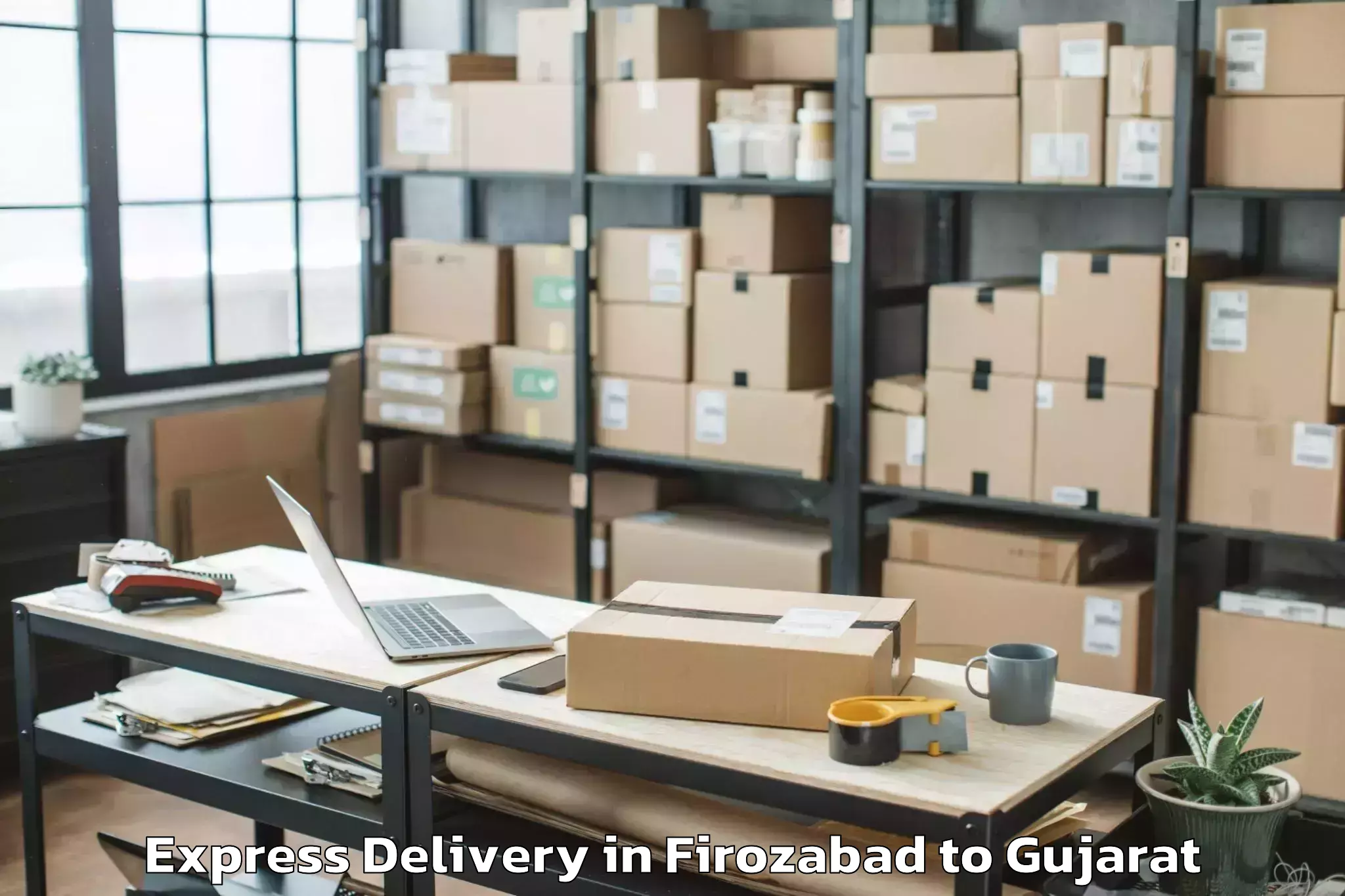 Professional Firozabad to Harij Express Delivery